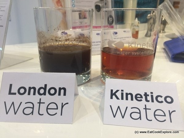 Tea made with hard and soft water
