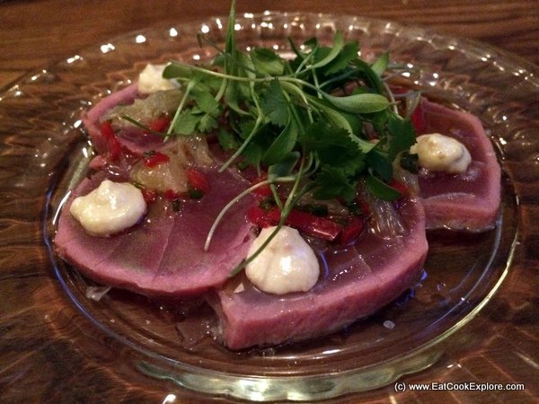 Tapas revolution Tuna Carpaccio Tapas revolution Tuna Carpaccio
