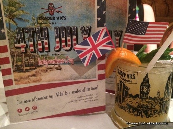 trader vics 4th July dinner
