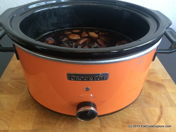 4L orange Crockpot Slow Cooker 