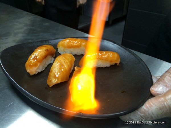 sushi shop Blow Torch Salmon Teriyak Sushi