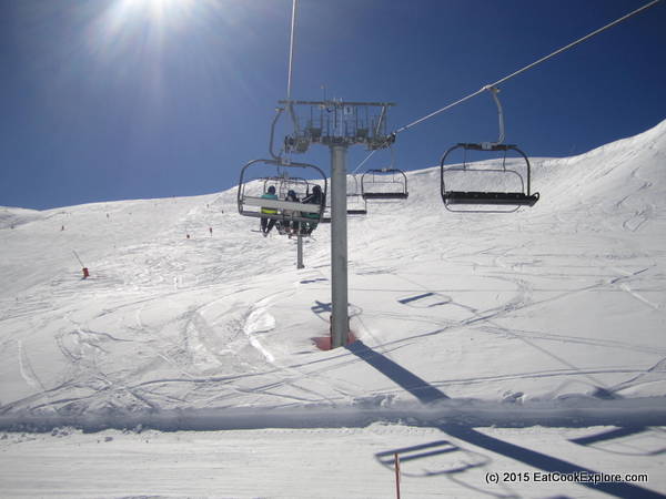 Mad about skiing chair lift