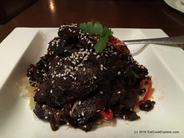 beef with mandarin peel