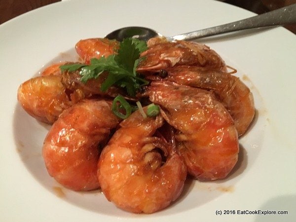 Spicy marinated prawns Shanghai Style