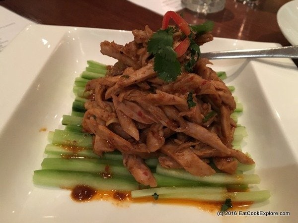 chinese cricket club Ban Ban chicken with spicy numbing sauce