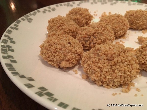 chinese cricket club Black sesame glutinous rice balls