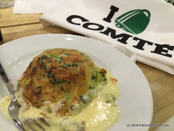 Spinach & Comté twice-baked soufflés