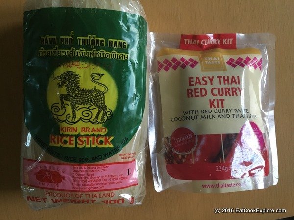 Thai Red curry noodles Thai Taste pack