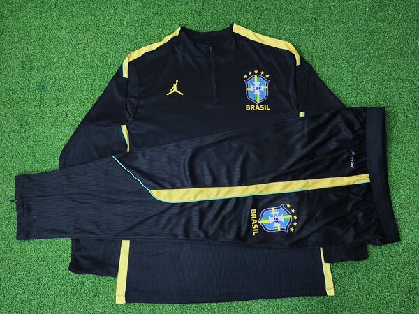 2627 brazil training clothing half long sleeve set s~3xl