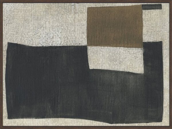 Pensive Shapes II - Canvas Gallery Walnut