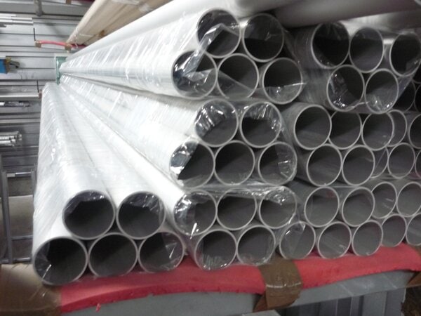 TUBE ROND ALU 6005T5 ANODISE INCOLORE