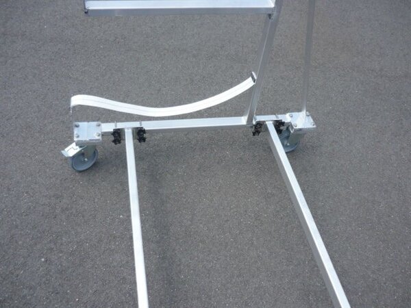 CHARIOT ALU PORTE 4 CANOES - - PRESENTOIR SUR ROULETTES – Image 2