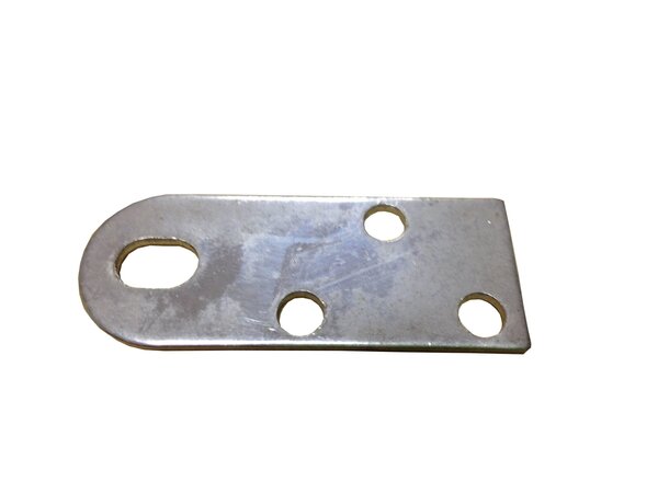 PATTE DE FIXATION INOX SIMPLE - L49MM l19MM ENTRAXE 15MM D5MM