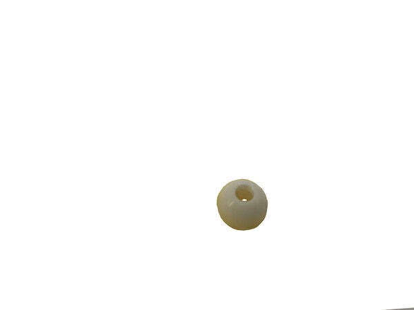 BOULE ARRET DE DRISSE 13MM - DIAM CORD 4MM BLANCHE