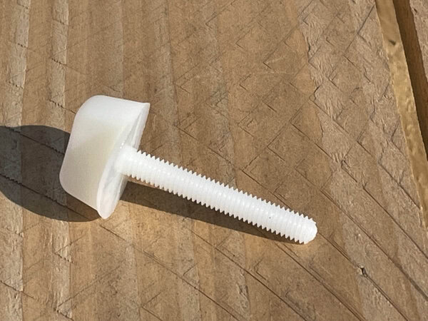 VIS TETE NYLON AVEC RONDELLE NYLON M6X40