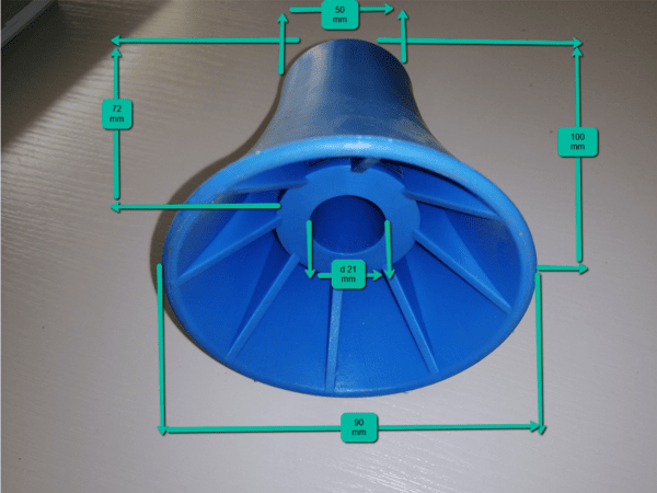 PATIN TULIPE PLASTIQUE – Image 2