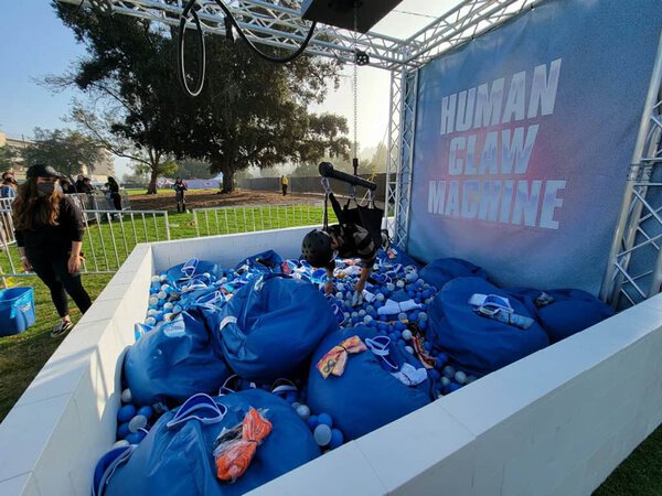 Human Claw Machine Rental / Human Crane rental for events in Los Angeles, Orange County, and nationwide