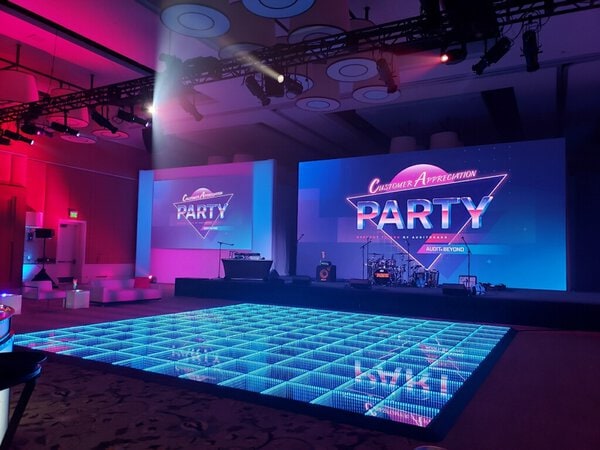 Led Dance Floor Rental rental for events in Los Angeles, Orange County, and nationwide