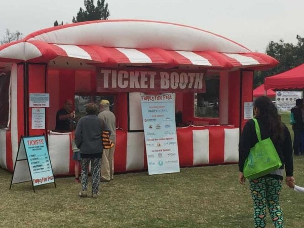 Ticket Booth Inflatable rental for events in Los Angeles, Orange County, and nationwide