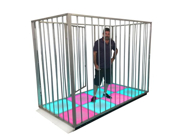 LED Dance Cage rental for events in Los Angeles, Orange County, and nationwide