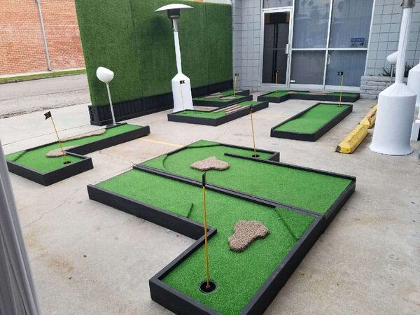 Mini Golf Nine Holes rental for events in Los Angeles, Orange County, and nationwide