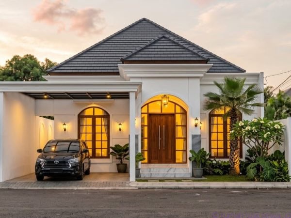 Rumah mewah American Classic di Wedomartani Sleman dengan kolam renang pribadi dekat Stadion Maguwo