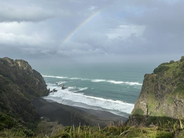 Rugged West Coast headland near Te Ahua Pa