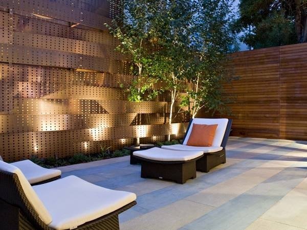 Perforated Copper Panels for Front Yard