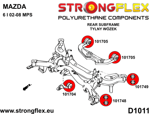 Rear subframe - front bush SPORT