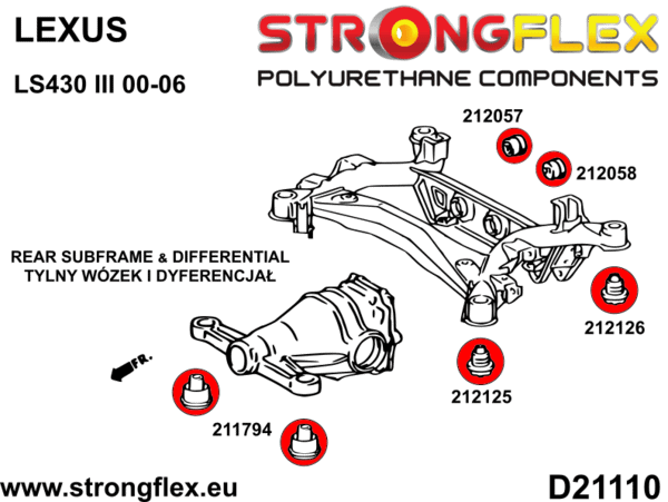Rear subframe - front bush SPORT