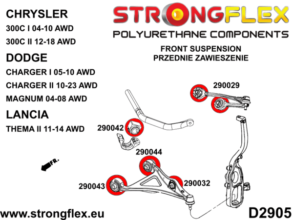 Front shock absorber bush SPORT