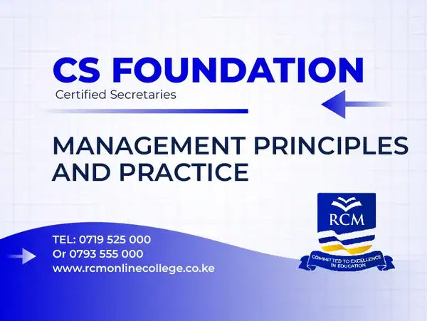 RCM Online College, Management Principles and Practice