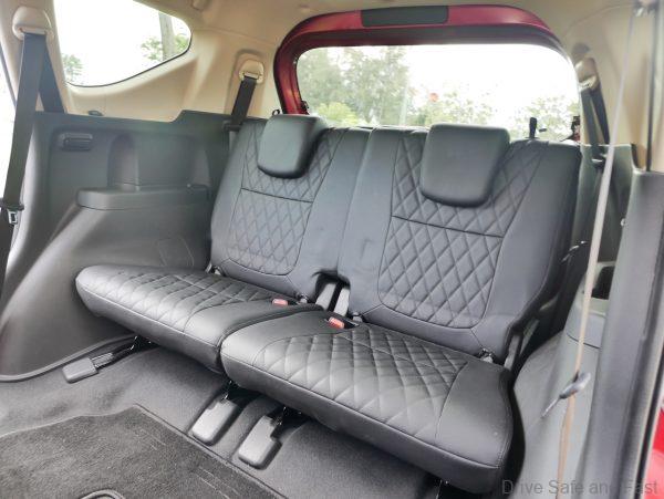 Mitsubishi Xpander rearmost seats
