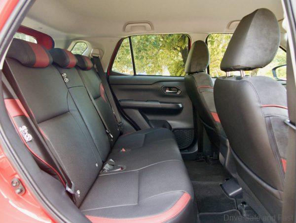 Perodua Ativa rear seats