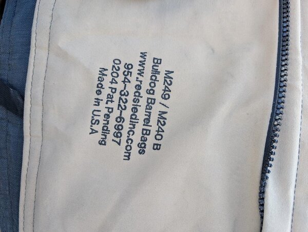 Tan Machine Gun Barrel Bag - Hot Stuff Man Purse - Image 5