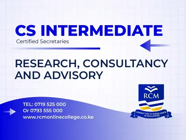 RCM Online College, Research consultancy and Advisory