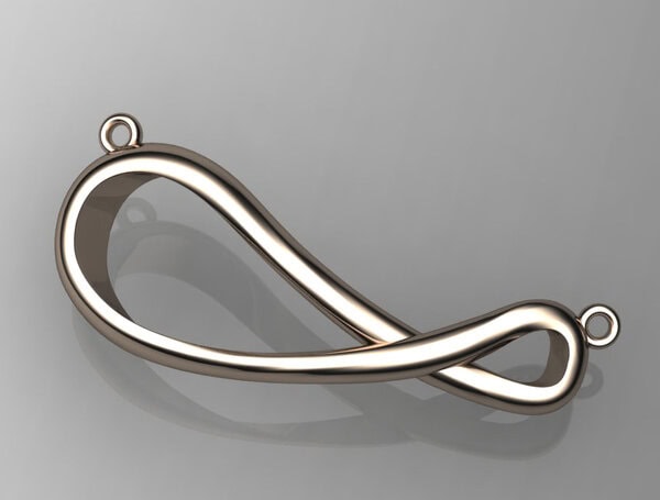 Μενταγιόν ασημένιο 925 <<Infinity>> (επιλογές) ΜΑ007 - Image 3