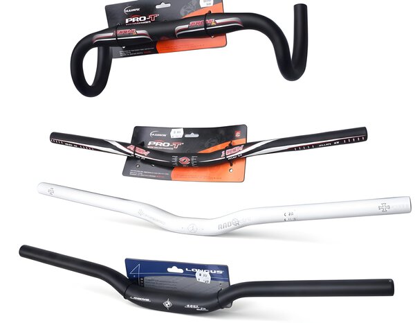MTB riaditká: Longus 31,8 mm - 1 ks, Da Bomb 25,4 mm - 1 ks, Zoom 25,4 mm - 1 ks; Cestné horné riaditká: Zoom 31,4 mm - 1 ks.