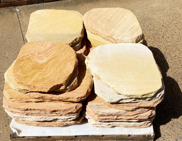 sandstone steppers