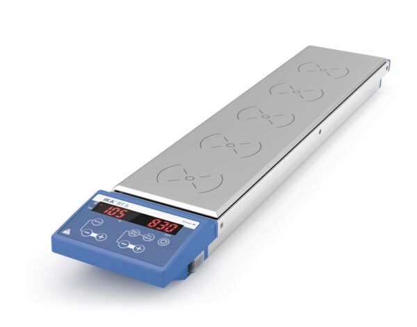 Agitador magnético digital con calefacción de 5 puestos RT 5