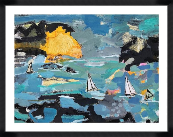 Rough Sea - 5cm White Border - Image 4