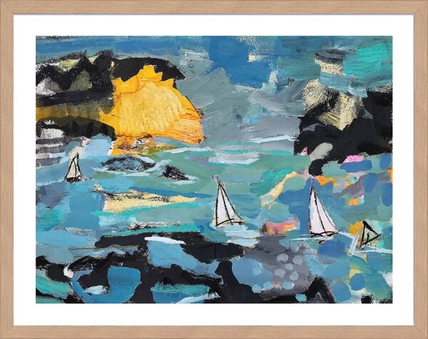 Rough Sea - 5cm White Border - Image 2
