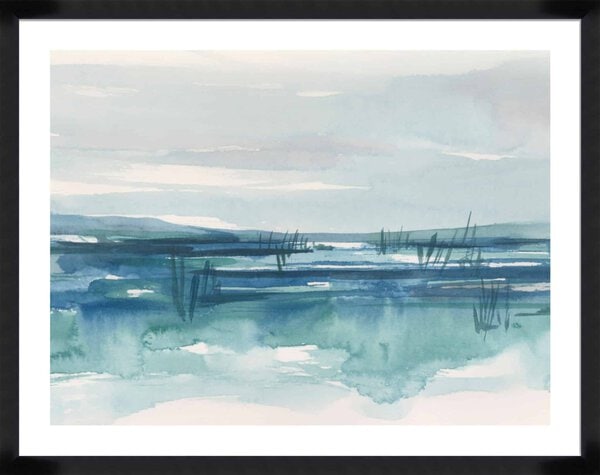 Bright Blue Marsh II - 5cm White Border - Image 3
