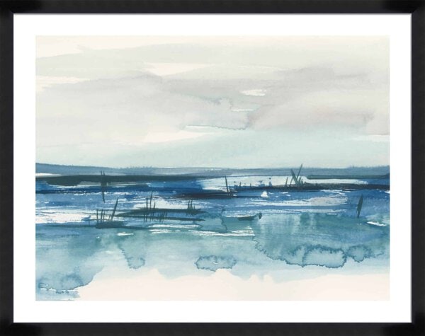 Bright Blue Marsh I - 5cm White Border - Image 3