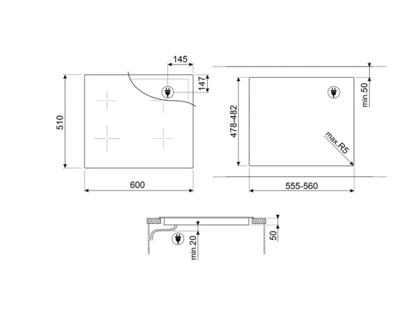Индукционная варочная панель SIM6644R