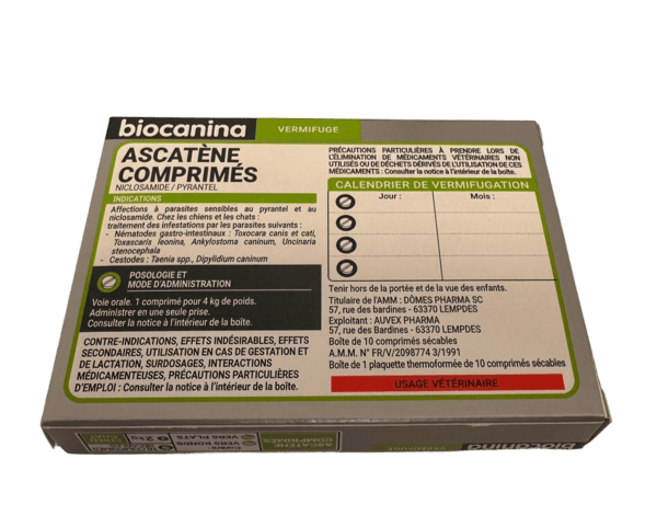 Biocanina Ascatene Chien et Chat – Comprimés