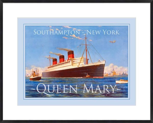 Queen Mary - 10cm Mount Board Box Black