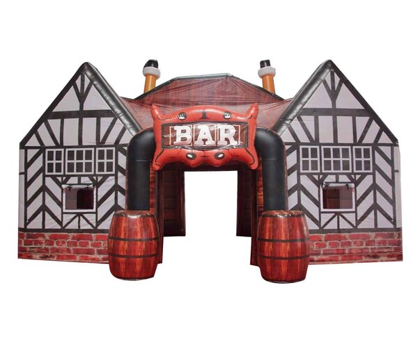 Pub Inflatable With Beer Garden Octoberfest rental for events in Los Angeles, Orange County, and nationwide