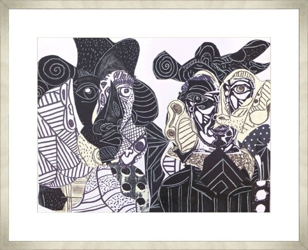 Black and White III - 10cm Mount Board Med. Box Champagne