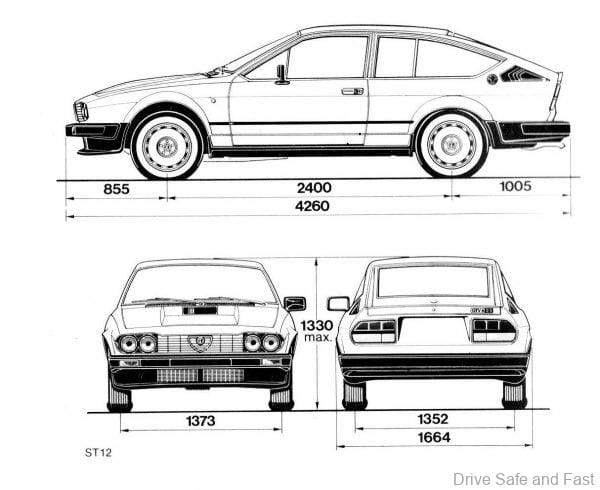 Alfa Romeo GTV6_dimensions
